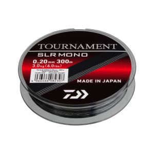 DAIWA Tournament SLR, 300m, 0,18mm, 2.60kg / 5,73lbs, γκρι-διαφανές, Μονοπετινη γραμμή ψαρέματος, 12209-018