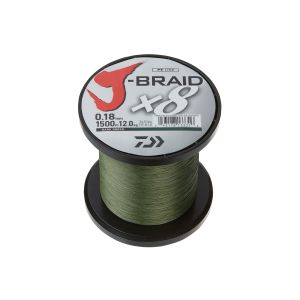 DAIWA J-Braid X8, 3000m, 0,35mm, 36kg / 79,37lbs, σκούρο πράσινο, Πλεγμένο νήμα ψαρέματος, 12751-335