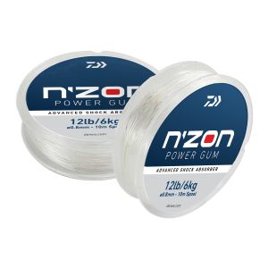 DAIWA N’ZON POWER GUM, 1m, 0,8mm, 6kg / 13,23lbs, διαφανές, Απορροφητήρας Κραδασμών, 13306-008