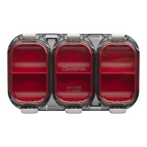 DAIWA SMALL PARTS BOX WATERPROOF, 6 compartments, 11x6,5x1,8cm, red, 14413-605