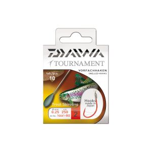 DAIWA Tournament Leader Hook, Sbirolino Hook, 250cm, red, 14461-010